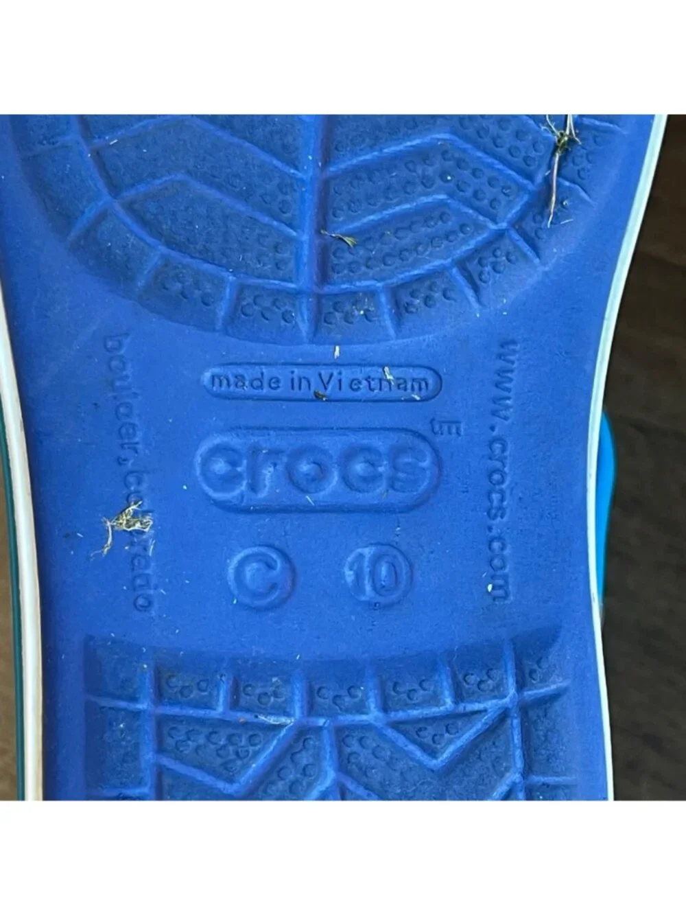 CROCS Crocband Sandals Kids Size 10 Cerulean Blue Ocean 12856-CBOC‎ Waterproof